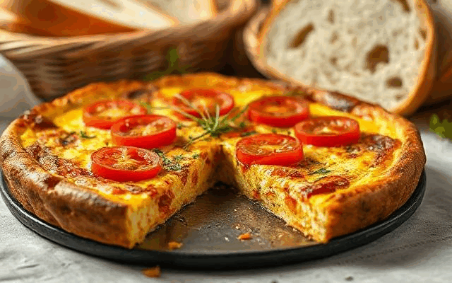 Bagt tomat Frittata