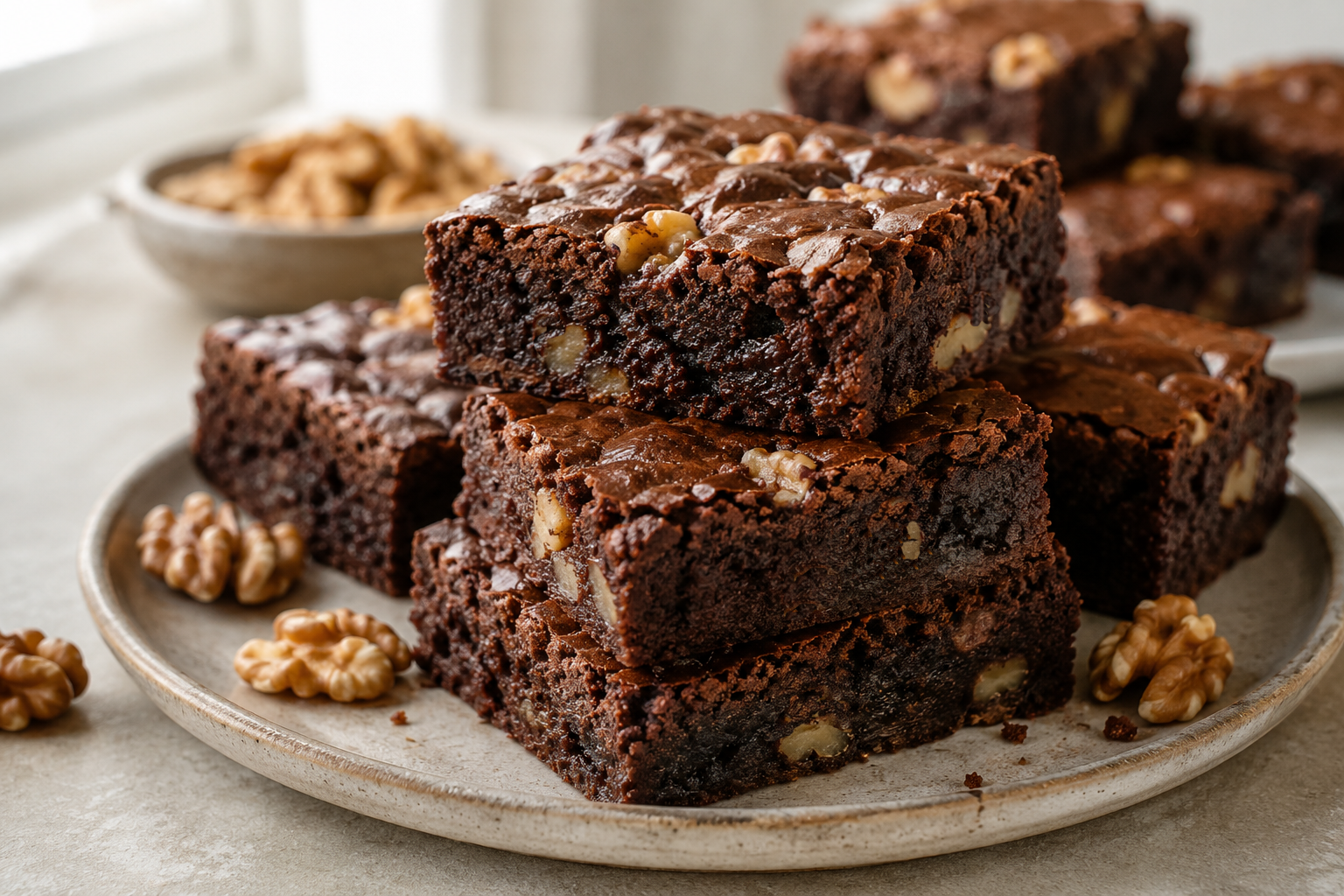 Brownies med nødder